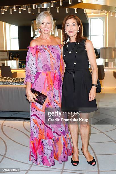 Petra van Bremen and Alexandra von Rehlingen attend the Fashion2Night event at EUROPA 2 on August 23, 2016 in Hamburg, Germany.
