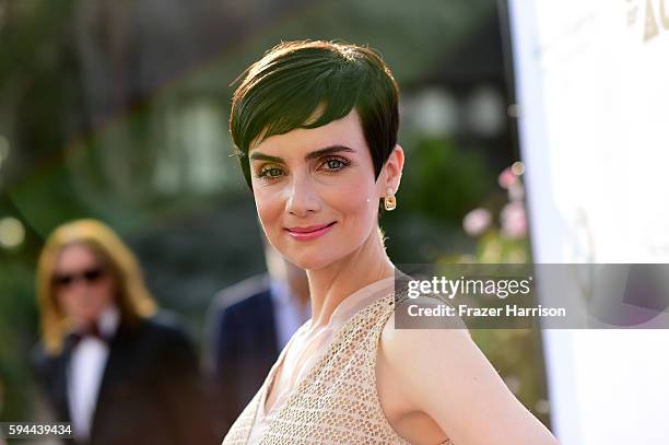 Actress Victoria Summer attends Tea With Victoria Summer at the British Consulate General Residence To Benefit Teen Cancer America on August 23, 2016...