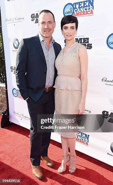 Actor Chris Klein and actress Victoria Summer attend Tea With Victoria Summer at British Consulate General Residence To Benefit Teen Cancer America...