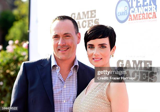 Actor Chris Klein and actress Victoria Summer attend Tea With Victoria Summer at British Consulate General Residence To Benefit Teen Cancer America...