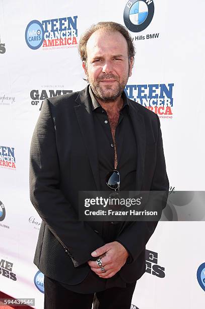 Director Damien Lay Tea With Victoria Summer at British Consulate General Residence To Benefit Teen Cancer America on August 23, 2016 in Los Angeles,...