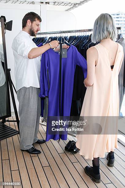 Fashion designer Michael Sontag during the Fashion2Night event at EUROPA 2 on August 23, 2016 in Hamburg, Germany.