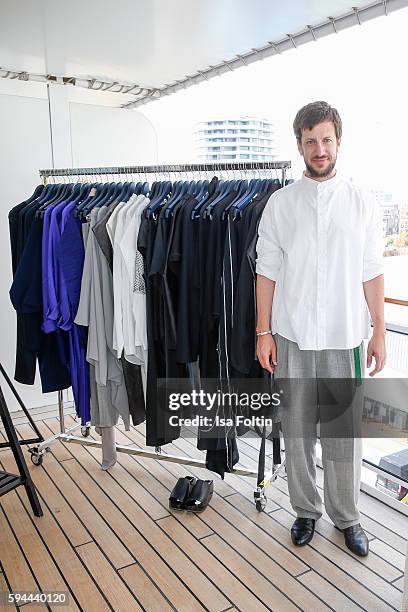 Fashion designer Michael Sontag during the Fashion2Night event at EUROPA 2 on August 23, 2016 in Hamburg, Germany.