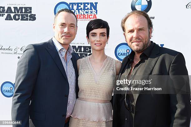 Actor Chris Klein, actress Victoria Summer and director Damien Lay attend Tea With Victoria Summer at British Consulate General Residence To Benefit...