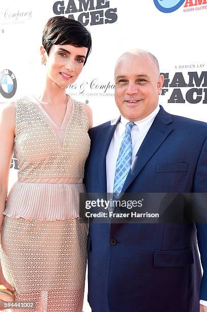 Actress Victoria Summer and Producer Franco Sama attend Tea With Victoria Summer at British Consulate General Residence To Benefit Teen Cancer...