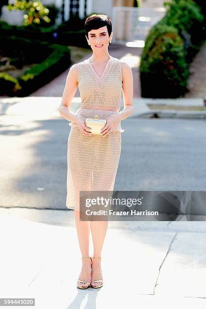 Actress Victoria Summer attends Tea With Victoria Summer at British Consulate General Residence To Benefit Teen Cancer America on August 23, 2016 in...