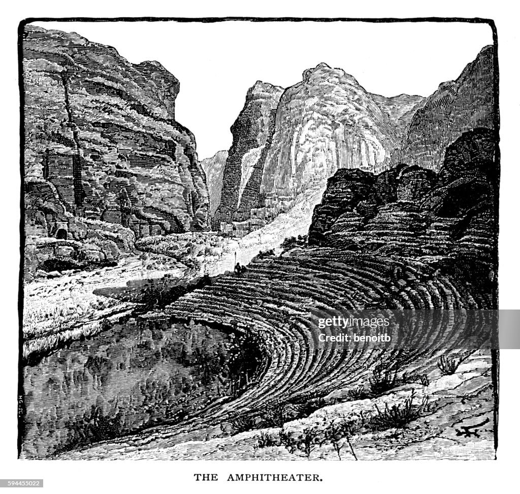Amphitheatre in Petra, Jordan