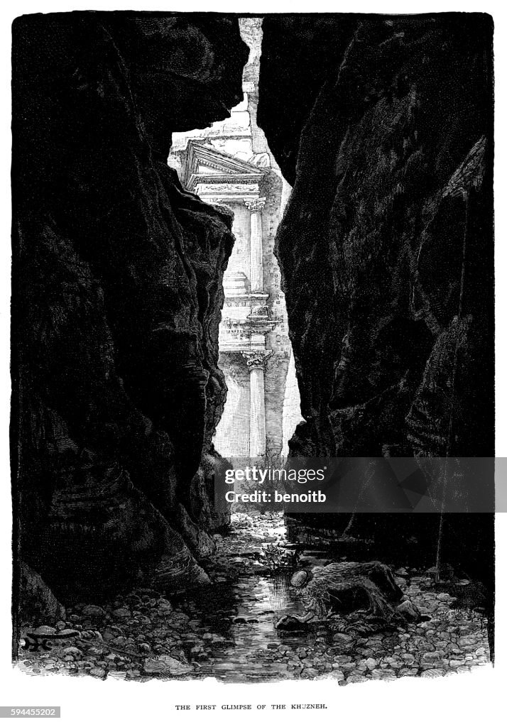 First Glimpse of the Khuzneh (The Treasury)