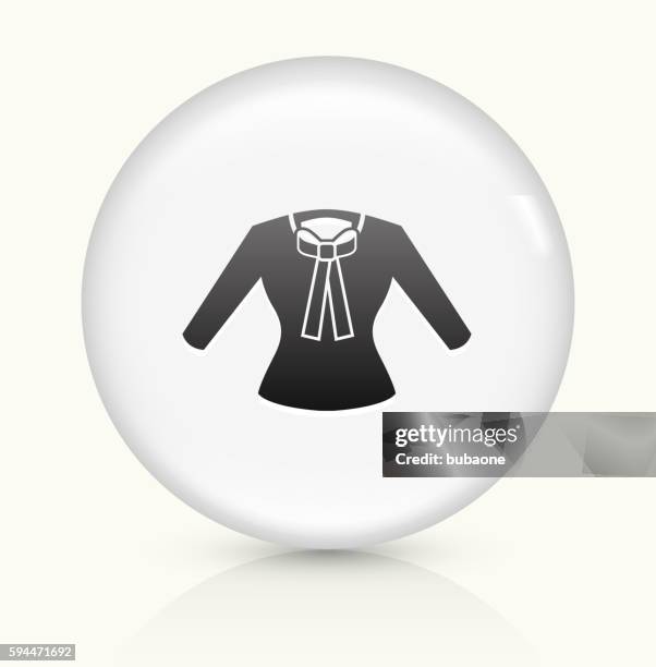 shirt icon on white round vector button - blouse stock illustrations