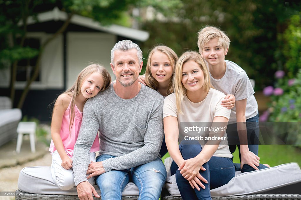 Happy family portrait