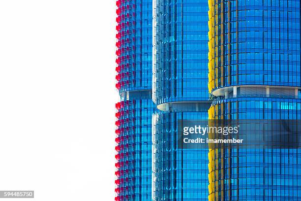 skyscrapers, background with copy space, barangaroo sydney australia - barangaroo stock pictures, royalty-free photos & images