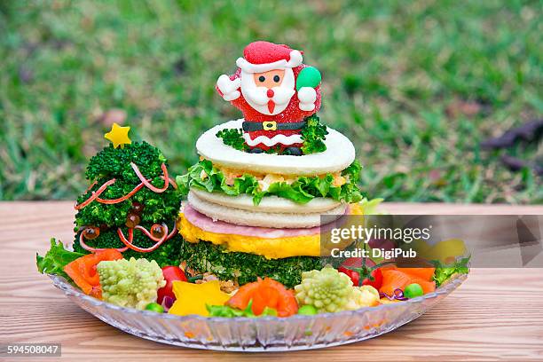 character bento - crab stick stock pictures, royalty-free photos & images