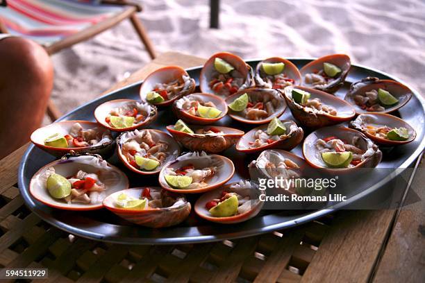 mexican food! - isla espiritu santo stock pictures, royalty-free photos & images