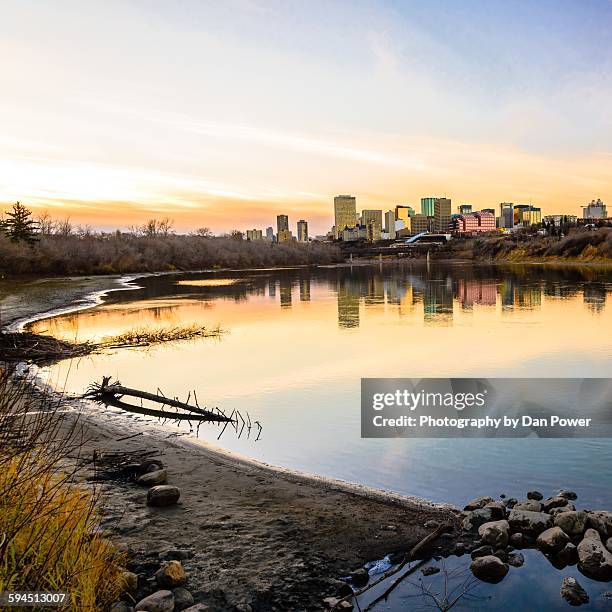 canadian landscapes - edmonton river stock pictures, royalty-free photos & images