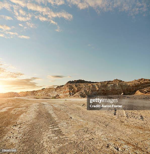 quarry landscape - abandoned mine stock pictures, royalty-free photos & images