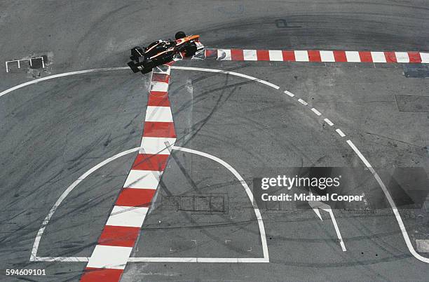 Pedro de la Rosa of Spain drives the Repsol Arrows Arrows A20 Arrows T2-F1 V10 during the Grand Prix of Monaco on 16 May 1999 on the streets of the...