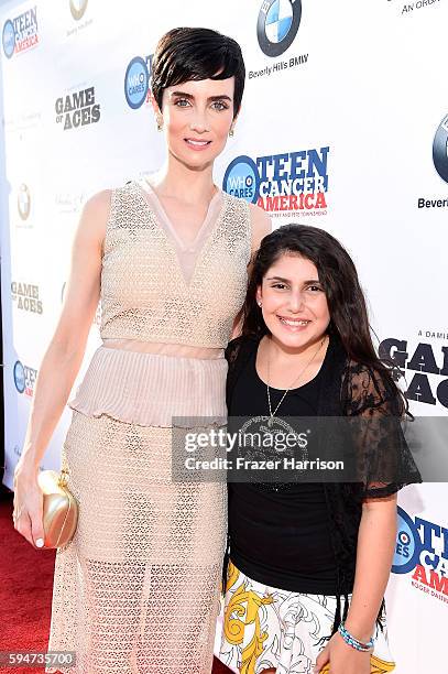 Actors Victoria Summer and Seanna Pereira attend Tea With Victoria Summer at British Consulate General Residence To Benefit Teen Cancer America on...