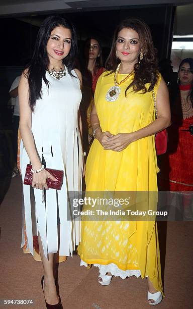 Bhagyashree Patwardhan during the inauguration of women entrepreneur exhibition by Indian Merchants' Chamber ladies wing in Mumbai.