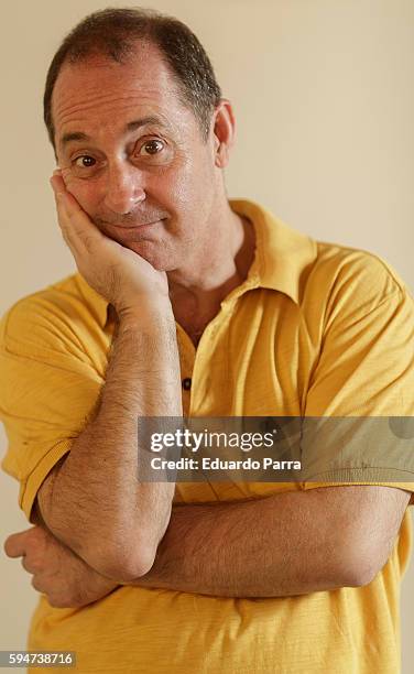 Actor Jorge Roelas attends a portrait session after the 'El secuestro' play press conference at Figaro theatre on August 24, 2016 in Madrid, Spain.