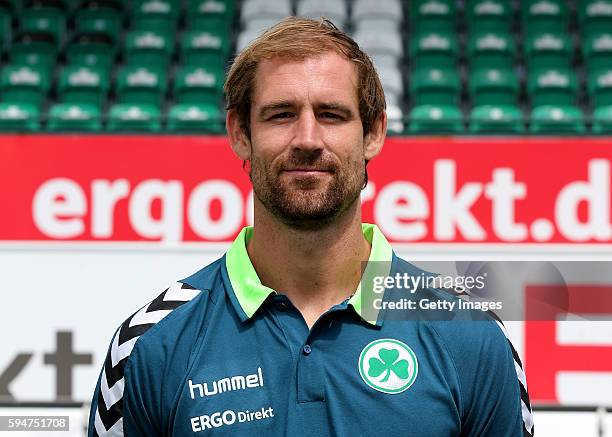 Thomas Kleine poses during the team presentation at Sportpark Ronhof Thomas Sommer on July 14, 2016 in Fuerth, Germany.