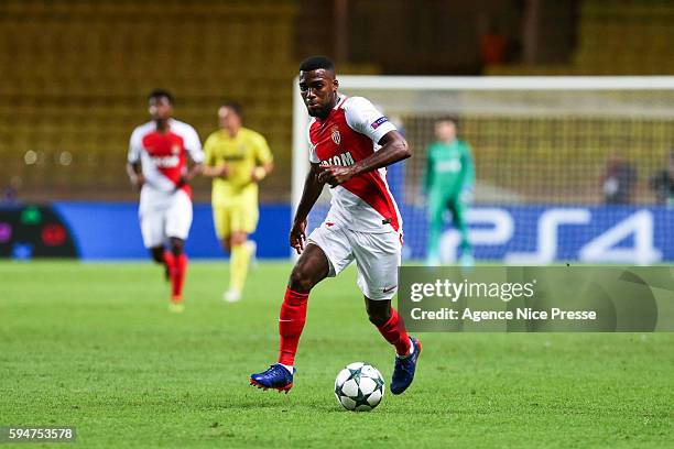 Thomas Lemar of Monaco during the UEFA Champions League game between As Monaco and Villarreal at Stade Louis II on August 23, 2016 in Monaco, Monaco.