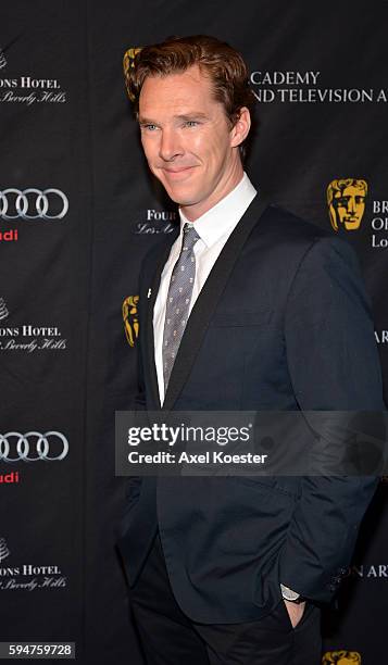 Benedict Cumberbatch arrives at the British Academy of Film and Television Arts Los Angeles Annual Awards Season Tea Party held at The Four Seasons...