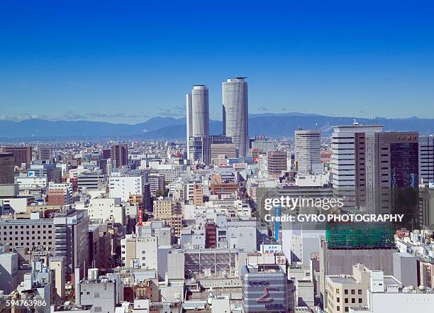 jr central towers and surrounding buildings, naka-ku, nagoya, aichi prefecture, japan - nagoya stock pictures, royalty-free photos & images