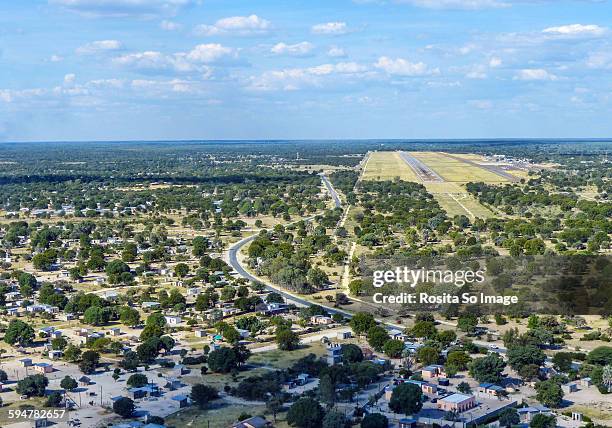 maun international airport, botswana - maun stock pictures, royalty-free photos & images