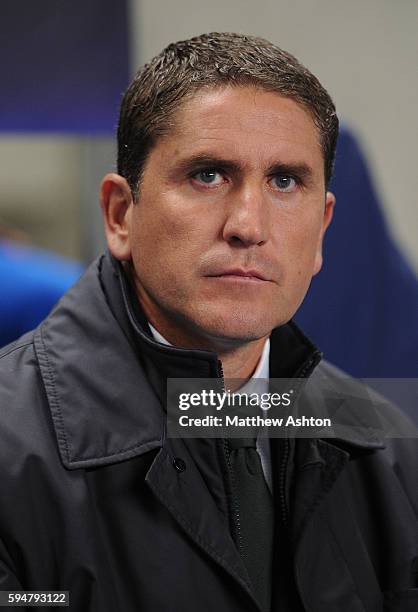 Villarreal manager Juan Carlos Garrido