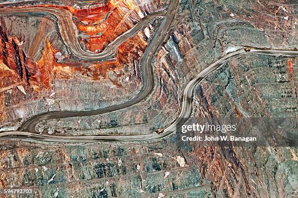 kalgoorlie super pit gold mine, western australia - banagan dumper truck stock pictures, royalty-free photos & images