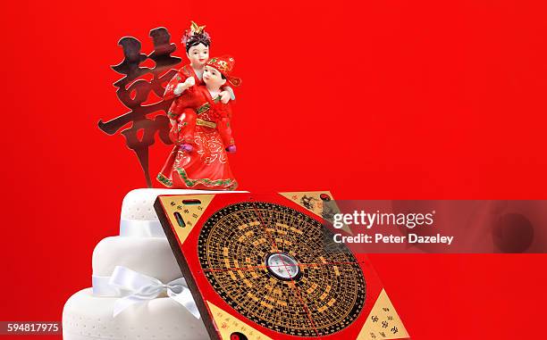 feng shui wedding - chinese wedding stock-fotos und bilder