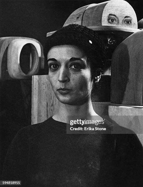 Sculptor Marisol Escobar, circa 1960.