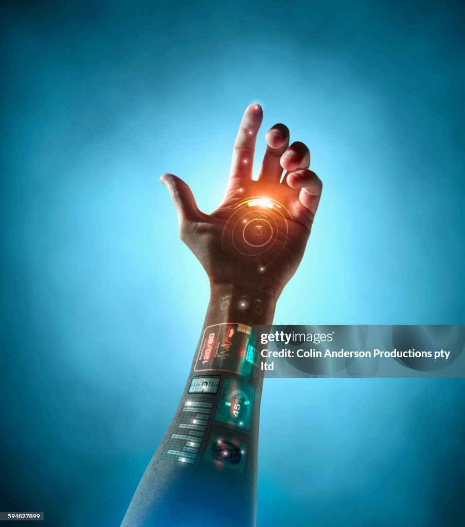 Caucasian Woman With Bionic Technology High-Res Stock Photo - Getty Images