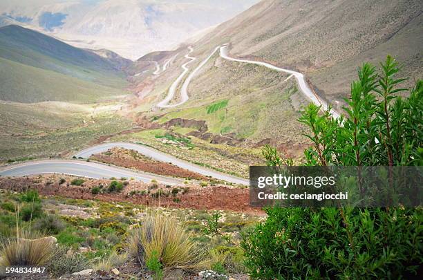 Winding mountain road, Jujuy, Argentina