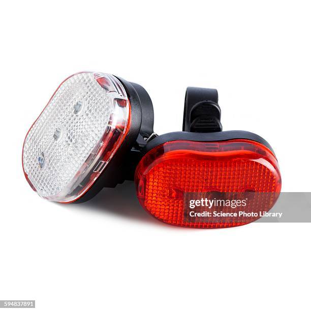 bicycle lights - bicycle light stock pictures, royalty-free photos & images