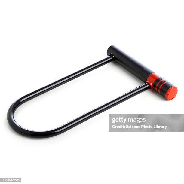 bicycle lock - fahrradschloss stock-fotos und bilder