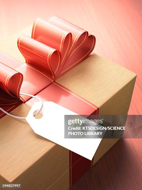 wooden gift box - greeting card stock illustrations