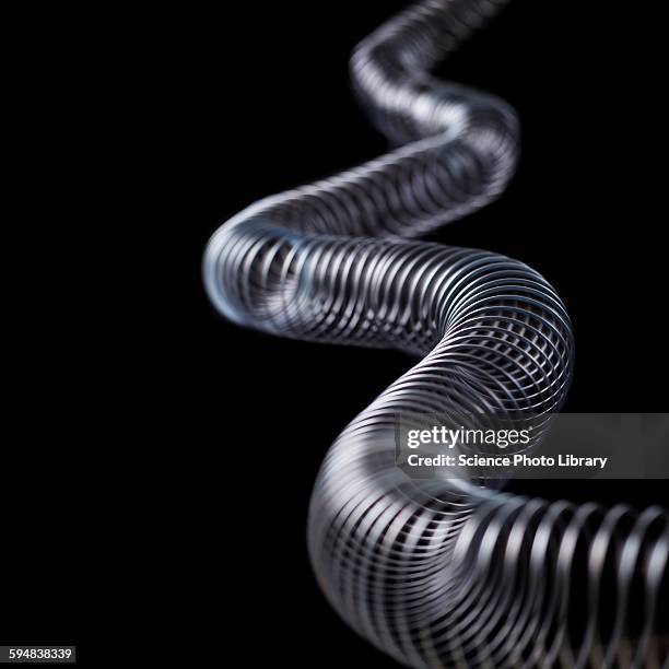 transverse wave - metal coil stock pictures, royalty-free photos & images