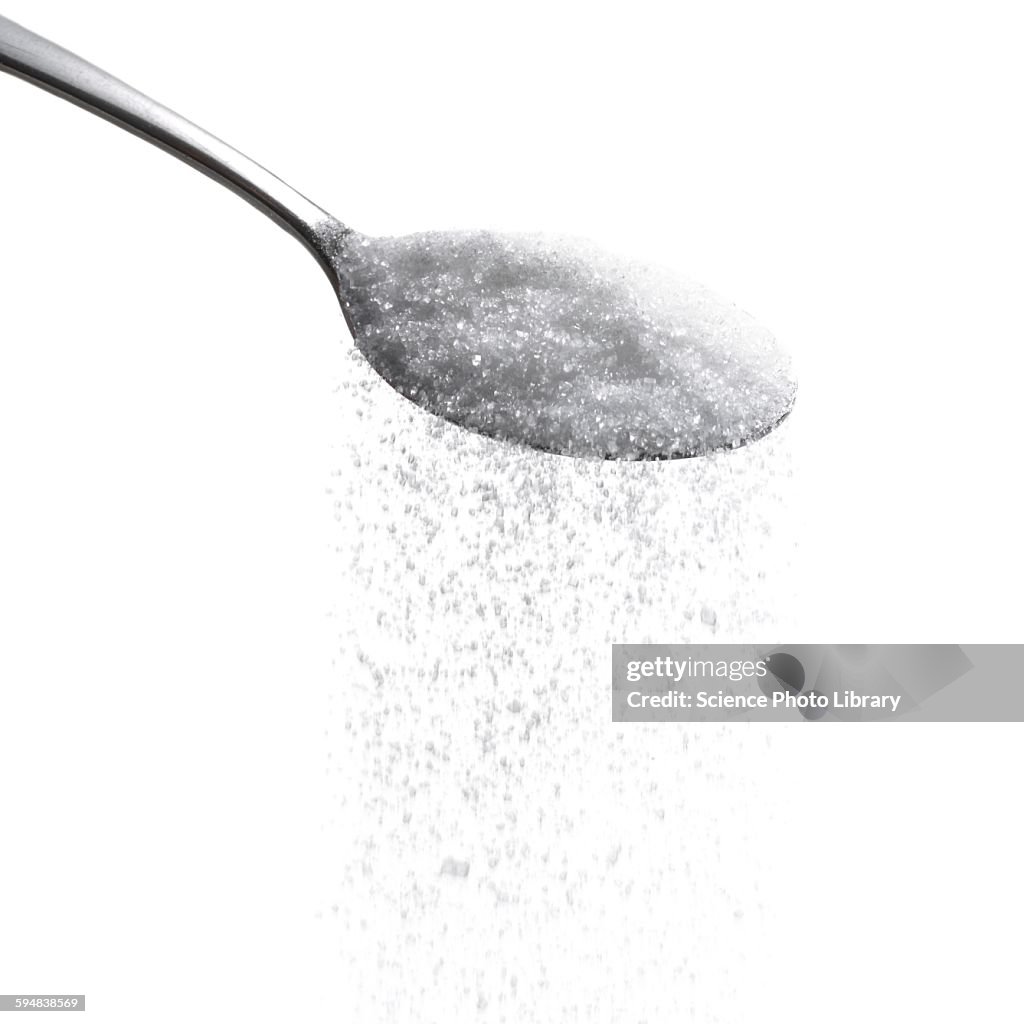 Sugar on a spoon