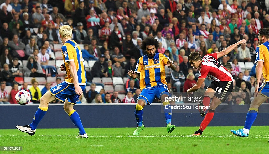 Sunderland v Shrewsbury Town: EFL Cup