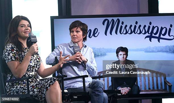 Casey Wilson and Tig Notaro attend AOL Build Presents to discuss Amazon's upcoming Series "One Mississippi" at AOL HQ on August 24, 2016 in New York...