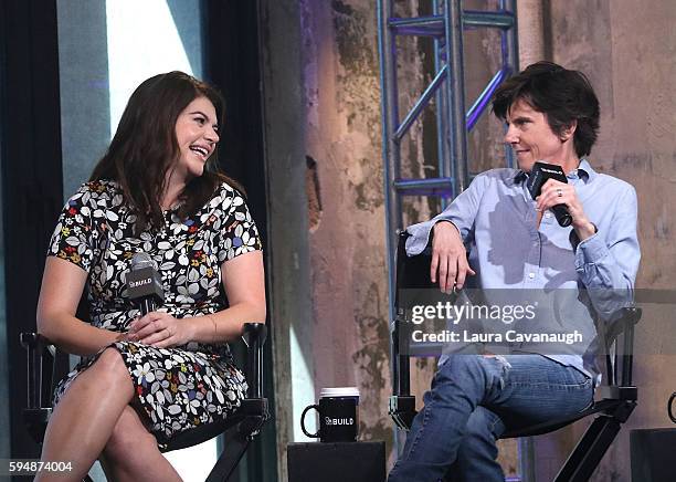 Casey Wilson and Tig Notaro attend AOL Build Presents to discuss Amazon's upcoming Series "One Mississippi" at AOL HQ on August 24, 2016 in New York...