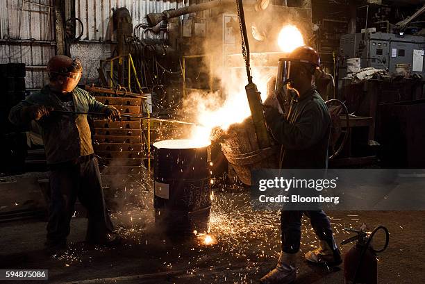 Slagging Work Slag Ladles Photos and Premium High Res Pictures - Getty Images