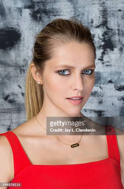 Actress of 'Lights Out' is photographed for Los Angeles Times at San Diego Comic Con on July 22, 2016 in San Diego, California.
