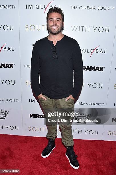 Director Richard Tanne attends the Cinema Society screening of "Southside With You" hosted by Miramax, Roadside Attractions and IM Global at...