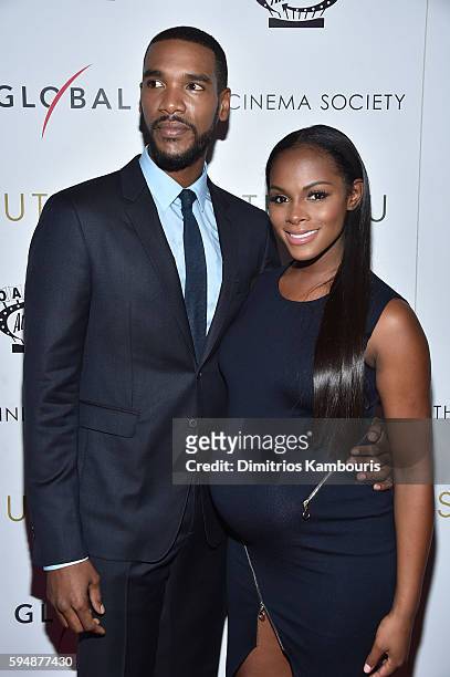 Actors Parker Sawyers and Tika Sumpter attend the Cinema Society screening of "Southside With You" hosted by Miramax, Roadside Attractions and IM...