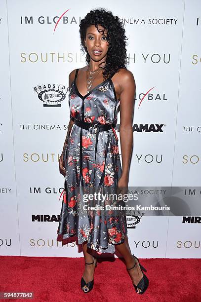 Condola Rashad attends the Cinema Society screening of "Southside With You" hosted by Miramax, Roadside Attractions and IM Global at Landmark's...