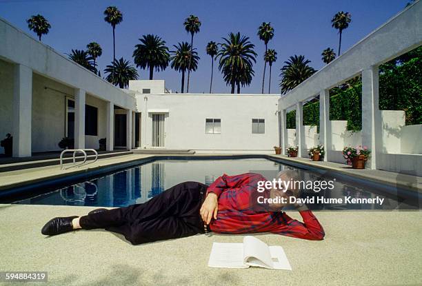 Actor and comedian Steve Martin poses at his private residence circa 1987 photo in Beverly Hills, California.