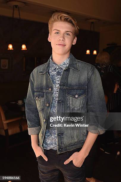 Internet personality Aidan Alexander attends The 6th Annual Streamy Awards nominations event hosted by GloZell Green at 41 Ocean Club on August 24,...