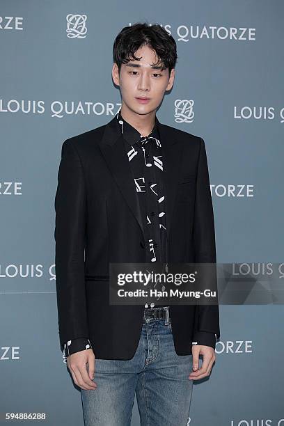 Model Kim Ki-Bum attends the 'Louis Quatorze' 2016 FW Showcase on August 24, 2016 in Seoul, South Korea.